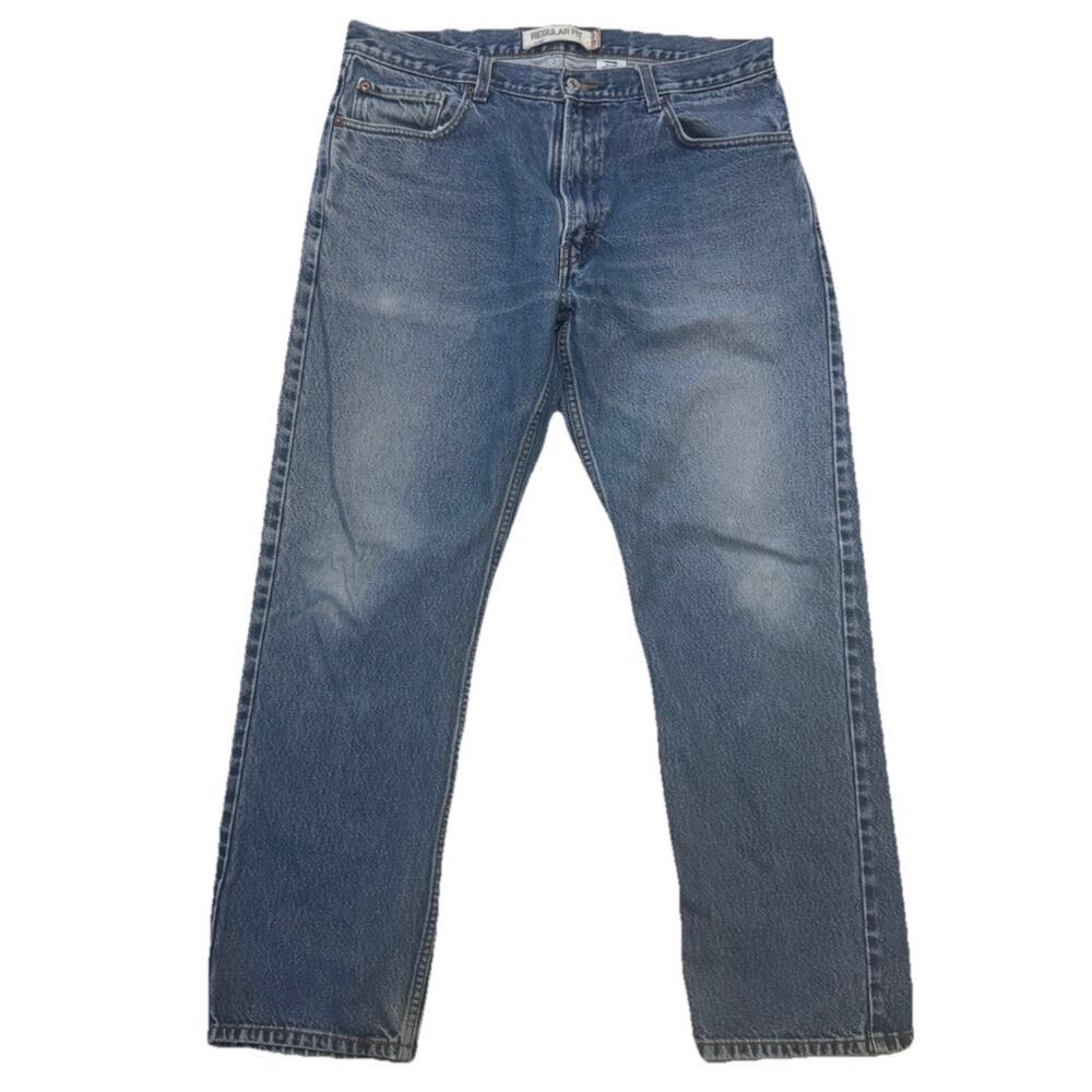 Levi’s 505 Jeans Mens 36x32 Regular Fit Straight Leg Medium Wash Denim